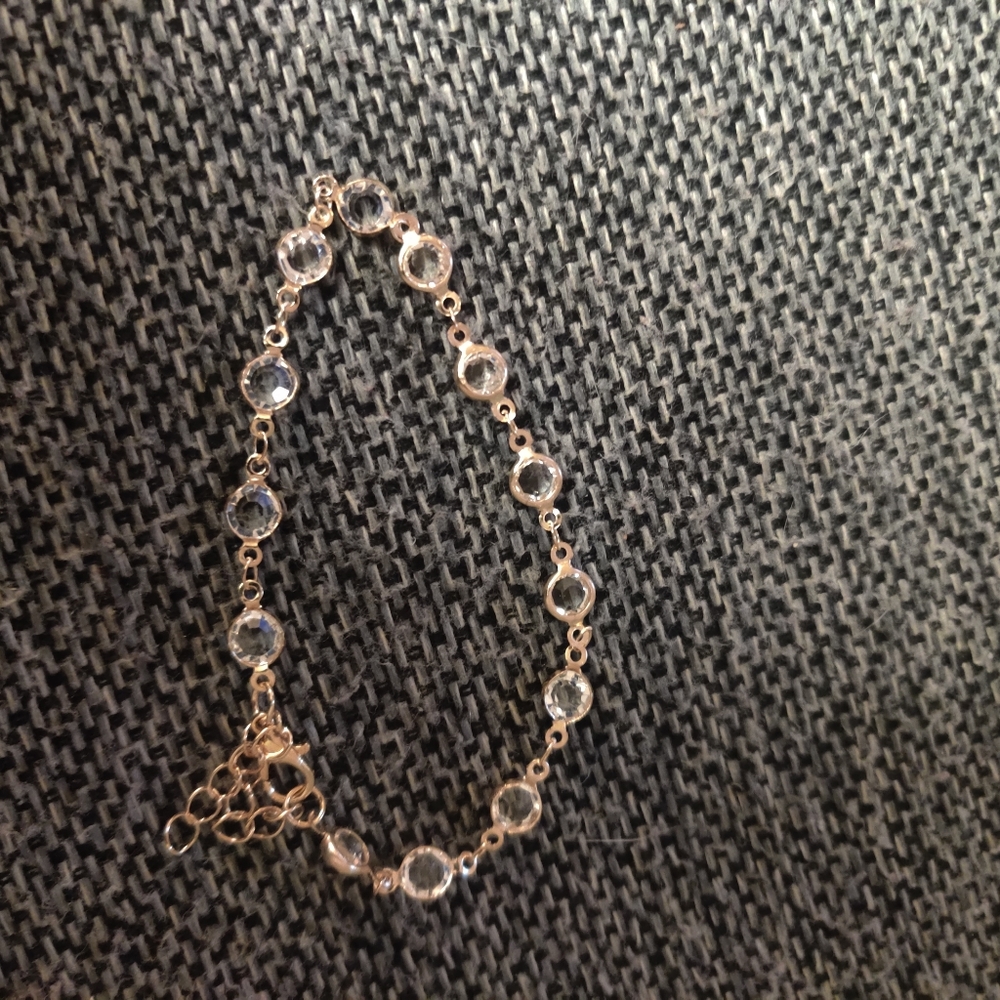 Gold and Zirconia Bracelet